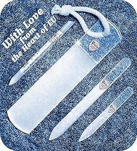 Gladzy Genuine Czech Glass Nail File Set