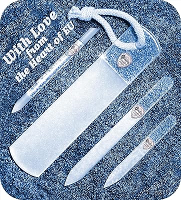 Gladzy Genuine Czech Glass Nail File Set