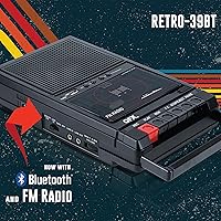 QFX RETRO-39 Portable Shoebox Cassette Tape Recorder — image 5