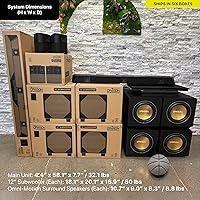 Nakamichi Dragon Home Surround Sound System with Quad 12″ Subwoofers — image 3