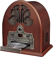 Crosley CR32D-PA Cathedral Retro AM/FM Radio CD Player with Bluetooth Speakers — image 2