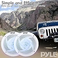 Pyle PLMRS43WL Marine Speakers 4-Inch 2-Way Waterproof with LED Lights — image 7