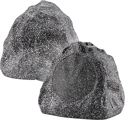 Theater Solutions 2R6G Outdoor 6.5″ Rock Speaker Set