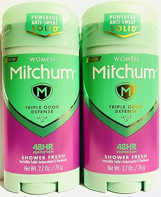 Mitchum Antiperspirant & Deodorant For Women - Shower Fresh - 2.7oz (Pack of 2)