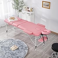 Yaheetech Portable Massage Table Pink 23 inch — image 2