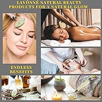 LAVÔNNÉ Rose Quartz Jade Roller and Gua Sha Set (4 PCS) — image 5