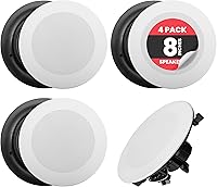 Pyle PDICBT286 Bluetooth 8” In-Wall/In-Ceiling Speaker System — image 1