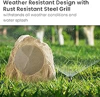 Theater Solutions 2R8S Outdoor Sandstone 8″ Rock Speakers — image 8