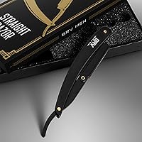 BRV MEN Professional Straight Edge Barber Razor with 100 Blades — image 2