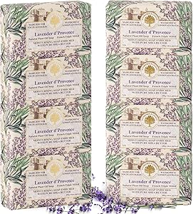 Wavertree & London Lavender D'Provence Scented Soap Bars (8 Bars, 7oz)
