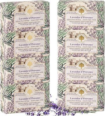 Wavertree & London Lavender D'Provence Scented Soap Bars (8 Bars, 7oz)