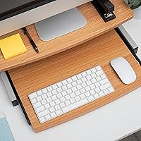 Mind Reader Monitor Stand with Sliding Keyboard Drawer — image 6