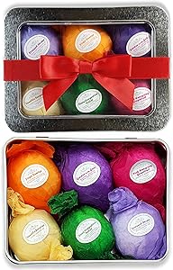 Rejuvelle Bath Bomb Gift Set USA - 6 Vegan Essential Oil Fizzies Review