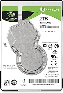 Seagate 2TB BarraCuda 2.5-Inch Internal Hard Drive