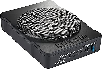 KICKER 46HS10 Hideaway Compact Powered Subwoofer