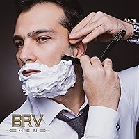 BRV MEN Professional Straight Edge Barber Razor with 100 Blades — image 3