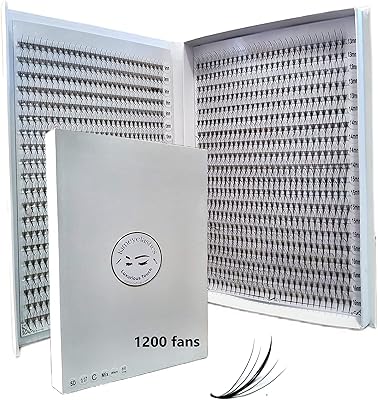 Kimeyelashes 1200 Wispy Premade Fans 5D 0.07mm Volume Lashes