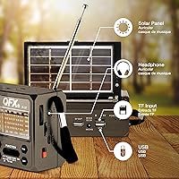 QFX R-37 6-Band Bluetooth Solar Radio — image 7