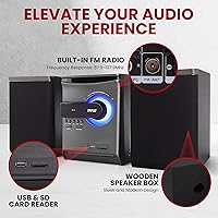 Pyle PHSKR24 Home Stereo Shelf System — image 5