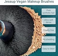 Jessup 15-Piece Makeup Brush Set (Black/Silver) — image 4