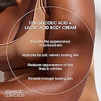 Advanced Clinicals 10% Glycolic Acid + Lactic Acid Body Lotion & Face Serum Set — image 4