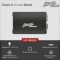 STINGER MT-1500.1 Class D Mono Car Amplifier — image 5