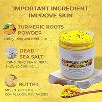 PureBellissimo Sugar Body Scrub Brightening Turmeric Exfoliant — image 8