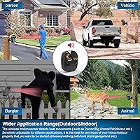HTZSAFE Driveway Alarm 1/2 Mile Wireless Motion Sensor System — image 2